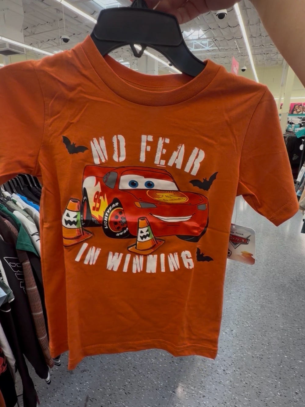 Cars Lightning McQueen Orange Kids T-Shirtless